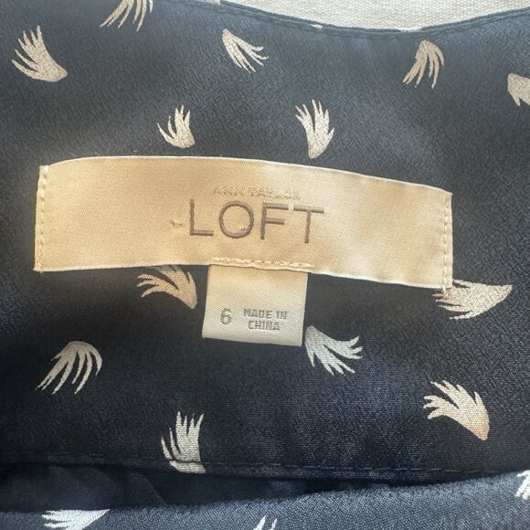 LOFT by Ann Taylor Skirt Sz 6 Mini Pleated Office Career Corporate Modern Work - Picture 7 of 11